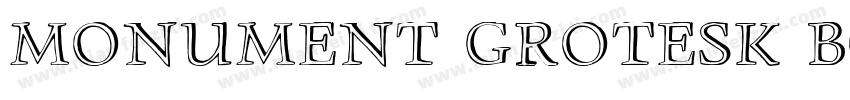 Monument Grotesk Bo字体转换